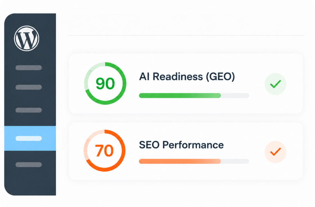 Scan your site - Get clear SEO & GEO scores across your content.