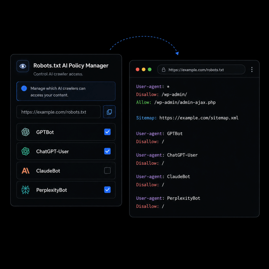 Robots.txt AI Policy Manager
